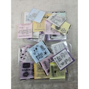 Lot Of Of 36 (Bags) Clear Stamps New  And Used Mixed From 2009 Stampin Up